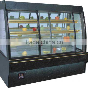 3 Layers Front Open Sliding Door Display Cake Refrigerated Showcase, Cake Showcase, Guangzhou Manufacturer photo-3