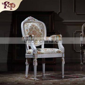 European style furniture dining room chair with wheels