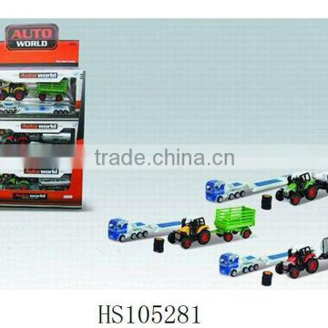 freewheeling die cast container truck