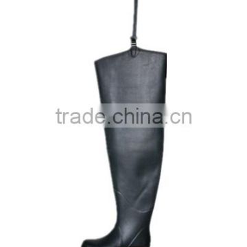 men rubber thigh high boots for fishing