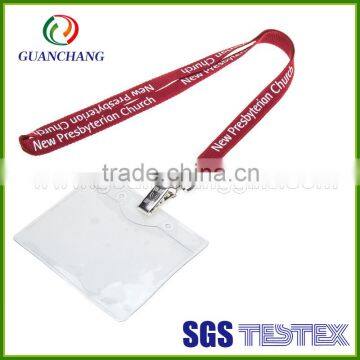 wholesale promotional lanyard with credit card holder, PVC card holder lanyard