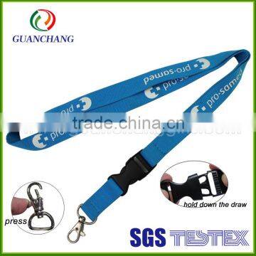 wholesale cheap custom silk screen printed neck lanyards