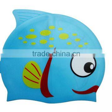 Boys eco friendly reusable silicone swiming cap