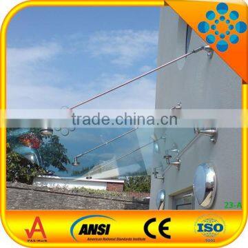 high quality 5+0.76+5mm laminated glass canopy/10.76mm clear tempered laminated glass awning