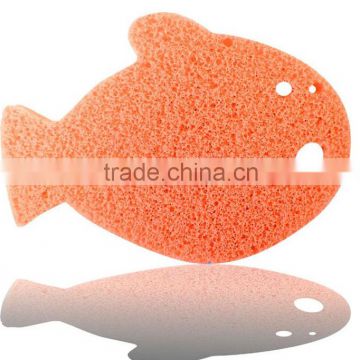 Cute and soft wash mesh bath sponge,powder puff