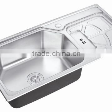 Apartment Size Single Bowl Kitchen Sink With Drainboard