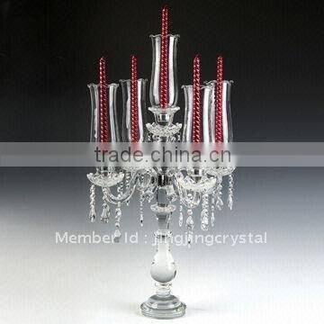 Import India Crystal Glass Candle Holder for Wedding Table Decorations photo-4