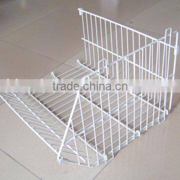 5 Tiers Rolling Wire Basket Storage Display Rack for Supermarket photo-4