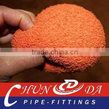DN125 Soft,natural sponge Concrete pump cleaning ball Niigata