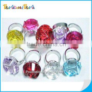 Crystal Rose Ring Paperweight