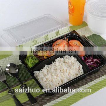 5 compartment disposable plastic luch box