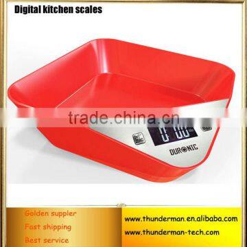 2014 Newly 5kg Digital weight kitchen food tray scale