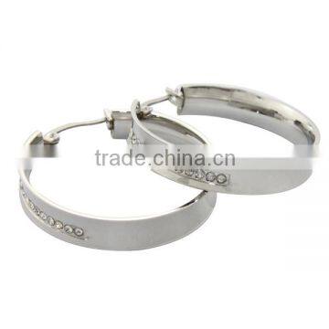 Website 2014 New Product Crystal Hoop Earring, Women Earring