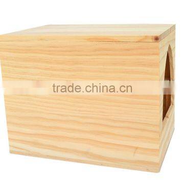 Cheap wooden kids storage box doll storage box