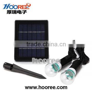Energy Saving Solar Light / Double Bulbs Indoor Energy Saving Solar Light
