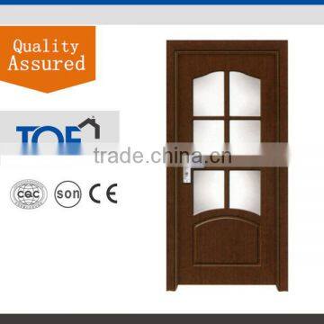 Glass Insert wood interior door Home Warehouse MDF PVC Door