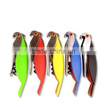 colorful parrot shape bottle opener, Parrot Shape Corkscrew Wine Opener