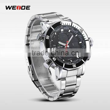 Weide Watches Men Military Wrist Watch Men Quartz Digital Stainless Steel Back Water Resistant Watches photo-3