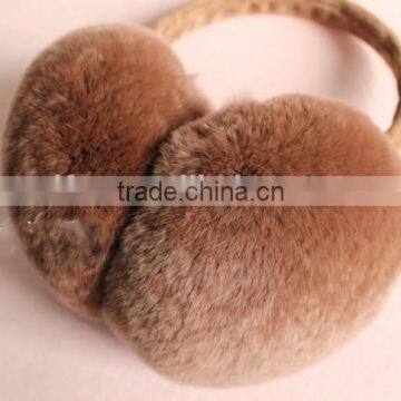 Fast Shipping Pretty Graceful Winter Warm Rex Rabbit Fur Earmuff