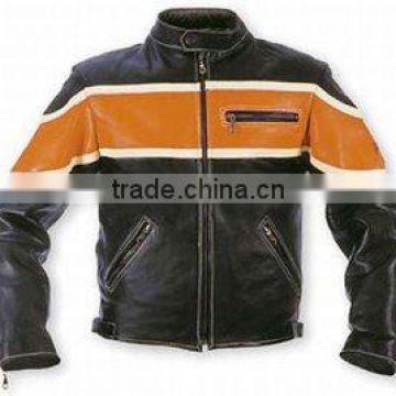 Dl-1188 Leather Motorbike Jacket