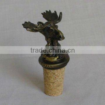 2013 metal deer head wine bottle stopper parts