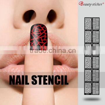 Best Selling cheap PVC stencil 10 tips nail art sticker