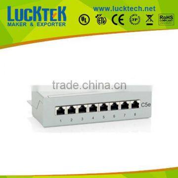 8 port cat.5e desktop patch panel