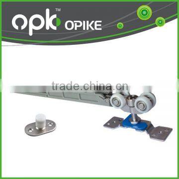 Soft closing Hanging Sliding Door Hardware Wheels Roller Set With Track Rail