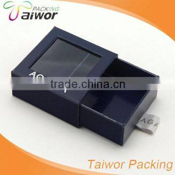 Individualized Design Drawer Type Fashion PVC Window Paper Packaging Gift Box