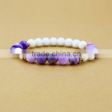 IN Stock Natural Stretchy Chip Natural Handmade Lady agate Bracelet Wholesale