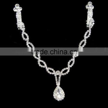 Round Shape Shining Rhinestone Bridal Hair Chain Wholesale J061983F19Y