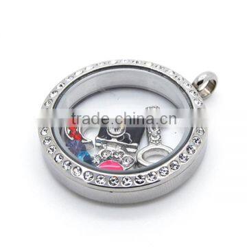 2014 best selling alloy charms 30mm floating jewelry lockets 316l stainless steel memory locket LP9138-2