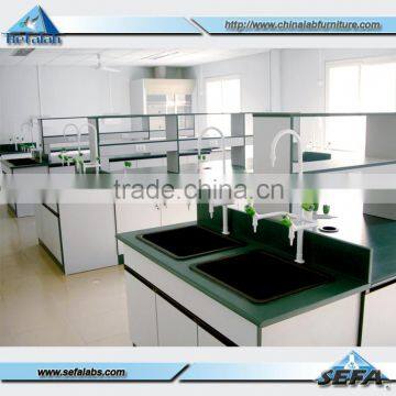 School Wooden Furniture Laboratory Island Bench With Shelf photo-4