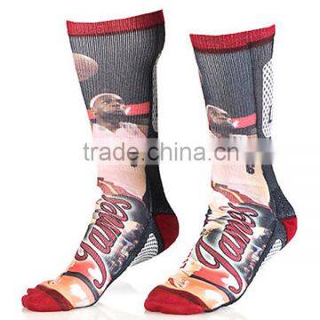 high quality colorful oem logo men custom wholesale sublimated Socks