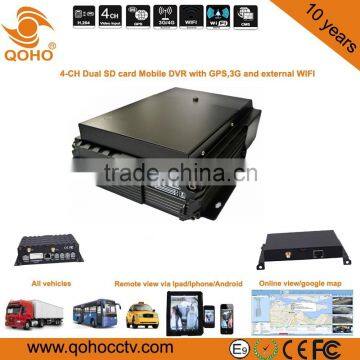 Vehicle H.264 GPS 3G Mobile DVR SD card Tracking for Car / Bus / Truck