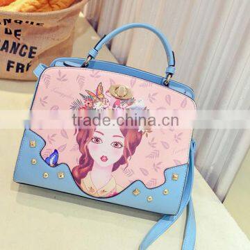 Custom Design Digital Printed Shoulder Bag Handbag