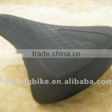 Durable leather 28" flat spring giant adult bike saddle