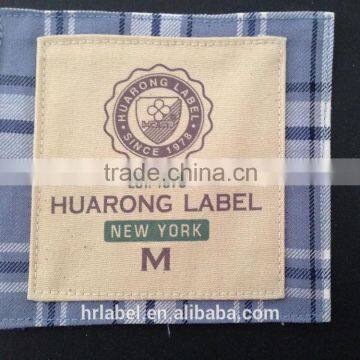 canvas printed label