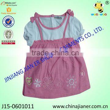 new model cheap wholesale Embroidered girl dresses