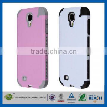 C&T Hybrid Rubber Plastic Impact Defender Rugged Slim Hard Case Cover Shell For Samsung Galaxy S4