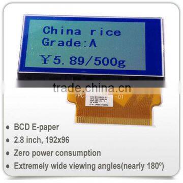 electronic shelf label display,Bi-stable Cholesteric Displays(192x96)