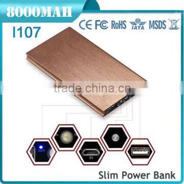 Best Selling Products for Christmas Decoration Gift Aluminium Case 8000mah Mobile Power Bank photo-5