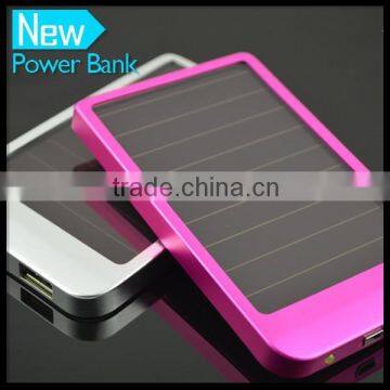 2600mah Slim Solar Power Bank For Smart Mobile Phone