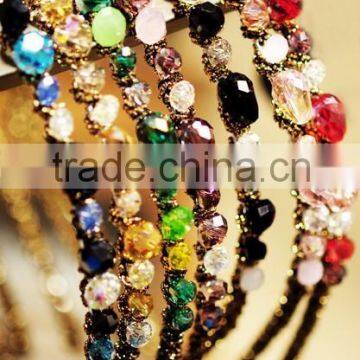 New Women Fashion Exquisite Crystal Rhinestone Barrette Hair Band Hair Accessory