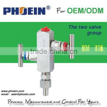 high quality 2-valve gas valve manifold