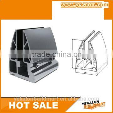 Aluminum base for glass railing