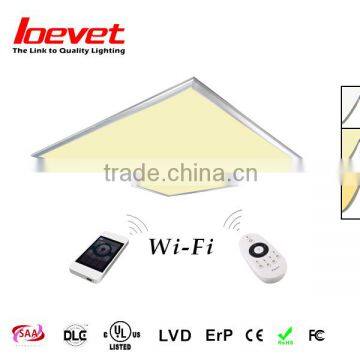 Factory direct sale remote control color panel light with wall controller