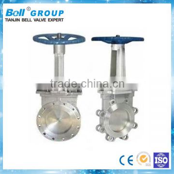 maunal thin knife gate valve dn100