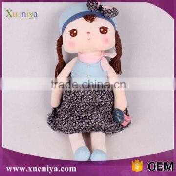 2016 China More Hot Sale Plush Kid Dolls Plush Material Fashion Doll For Girl