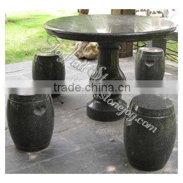 Stone Table(G654 Table set) ,Black granite table set